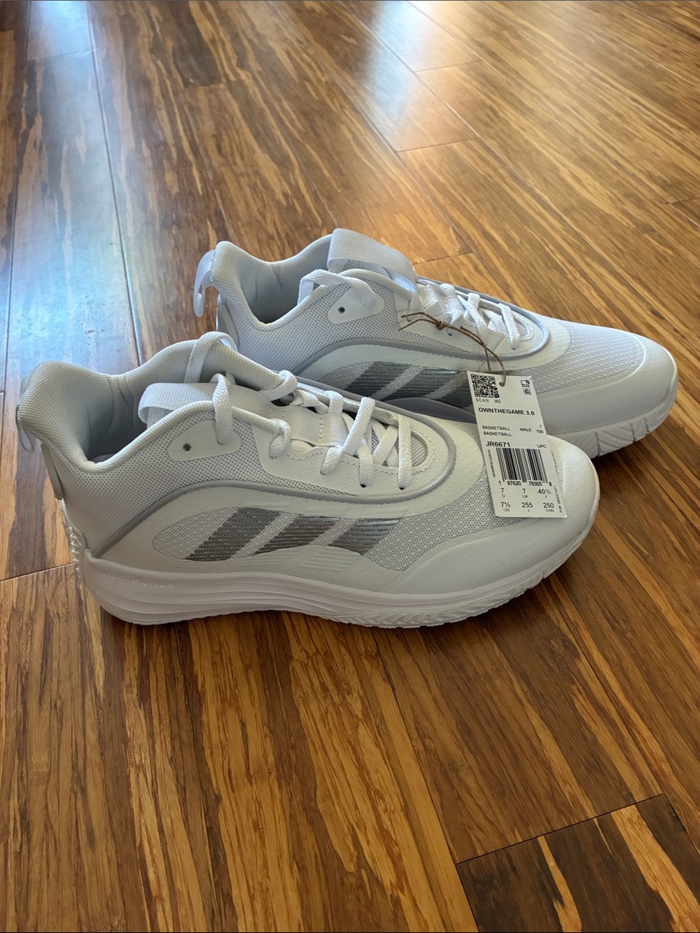adidas White Men's Athletic Sneakers
